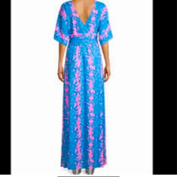 Lilly Pulitzer Parigi Maxi Dress in Prosecco Pink size L - Picture 2 of 8